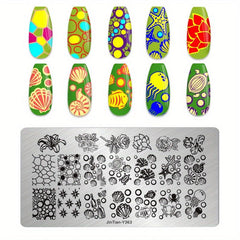 Animal Printed Stainless Steel Nail Stamping Plates