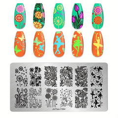 Animal Printed Stainless Steel Nail Stamping Plates