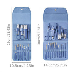 Professional Nail Clipper Set 16 Pcs With Nail Cutter and Files