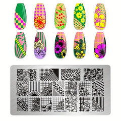 Stainless Steel Nail Stamping Plates for Unique Nail Art