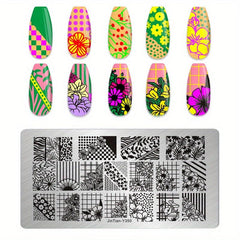 Stainless Steel Nail Stamping Plates for Unique Nail Art