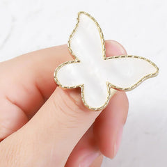 Adjustable Butterfly Nail Palette Finger Ring