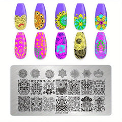 Stainless Steel Nail Stamping Plates - Unique Nail Art