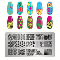 Stainless Steel Nail Stamping Plates - Unique Nail Art