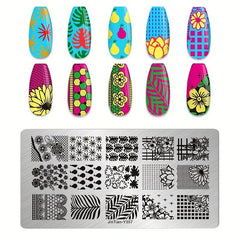 Stainless Steel Nail Stamping Plates - Unique Nail Art