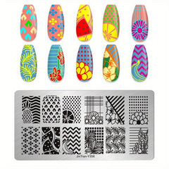 Stainless Steel Nail Stamping Plates - Unique Nail Art