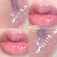 6 Colors Lip Plumping Lip Gloss Dewy Finish & Shimmer