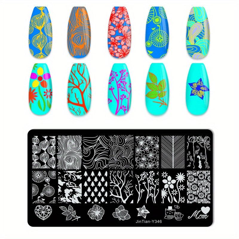 Stainless Steel Nail Stamping Plates for Unique Nail Art Designs
