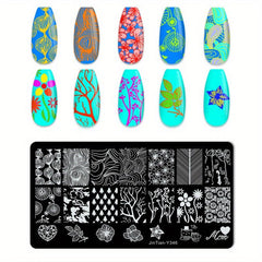 Stainless Steel Nail Stamping Plates for Unique Nail Art Designs