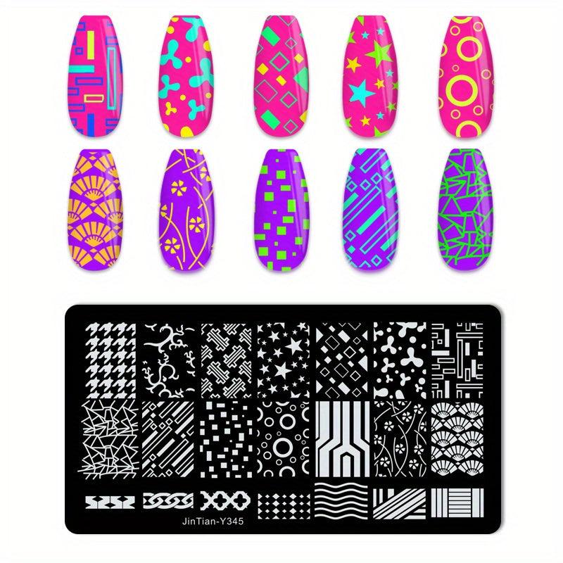 Stainless Steel Nail Stamping Plates for Unique Nail Art Designs