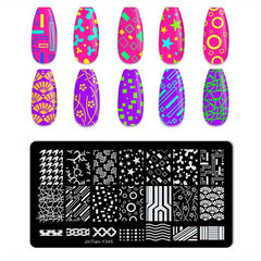 Stainless Steel Nail Stamping Plates for Unique Nail Art Designs