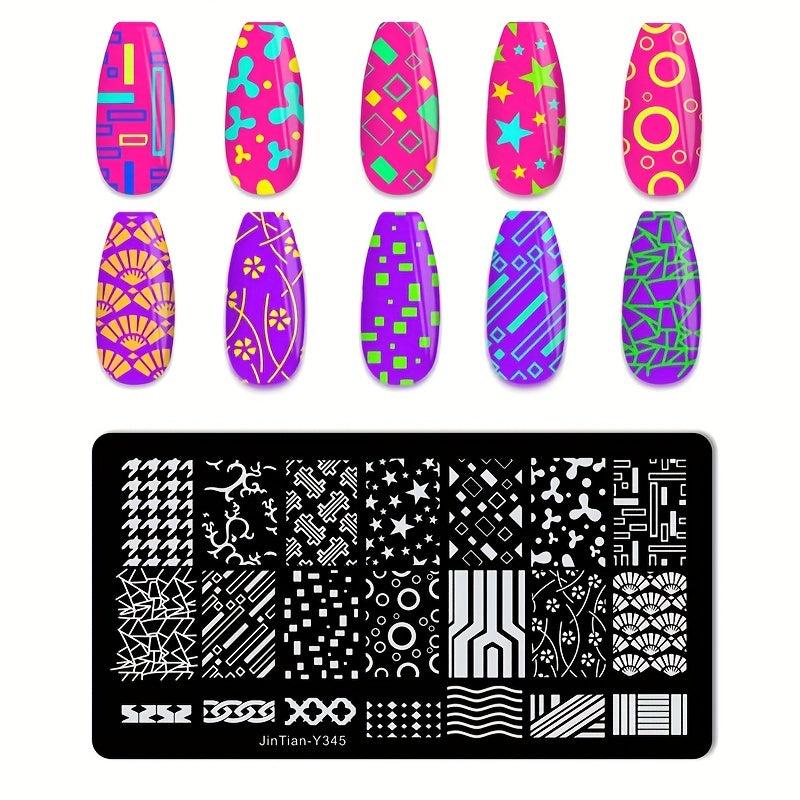 Stainless Steel Nail Stamping Plates for Unique Nail Art Designs