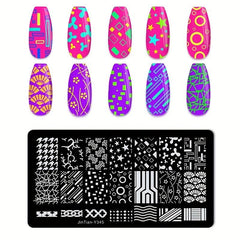 Stainless Steel Nail Stamping Plates for Unique Nail Art Designs