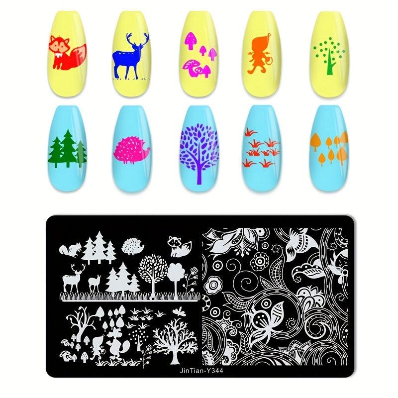 Stainless Steel Nail Stamping Plates for Unique Nail Art Designs