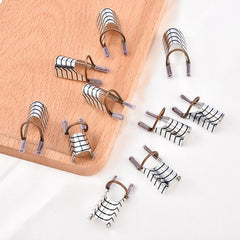 5 pcs Nail Extension Pallets Aluminum Reusable Sticker