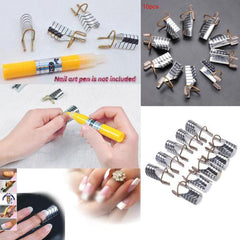 5 pcs Nail Extension Pallets Aluminum Reusable Sticker