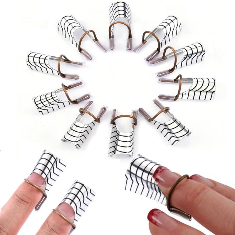 5 pcs Nail Extension Pallets Aluminum Reusable Sticker