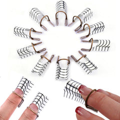 5 pcs Nail Extension Pallets Aluminum Reusable Sticker