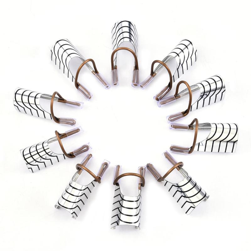 5 pcs Nail Extension Pallets Aluminum Reusable Sticker