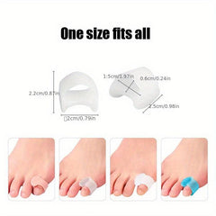 7pcs Pinky Toe Separators Gel Spreader Silicone Toe Spacers