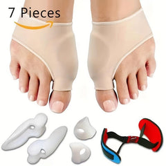 7pcs Pinky Toe Separators Gel Spreader Silicone Toe Spacers