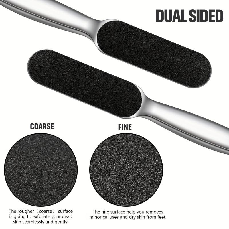 Stainless Steel Pedicure Foot File Callus Remover Scrubber