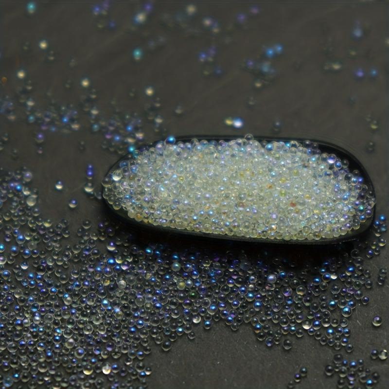 Glass Caviar Beads 0.6-0.8mm Round for Nail Art and Rhinestones