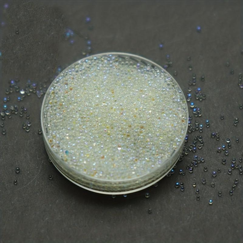 Glass Caviar Beads 0.6-0.8mm Round for Nail Art and Rhinestones