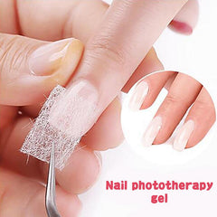 Nail Silk Repair Set w/ Fiber Sheet, Repair Glue, Brush, Pen & Clip