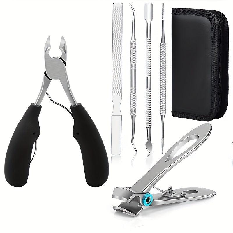 Men's Heavy-Duty Toe Nail Clippers - Precise Pedicure Toenail Cutt