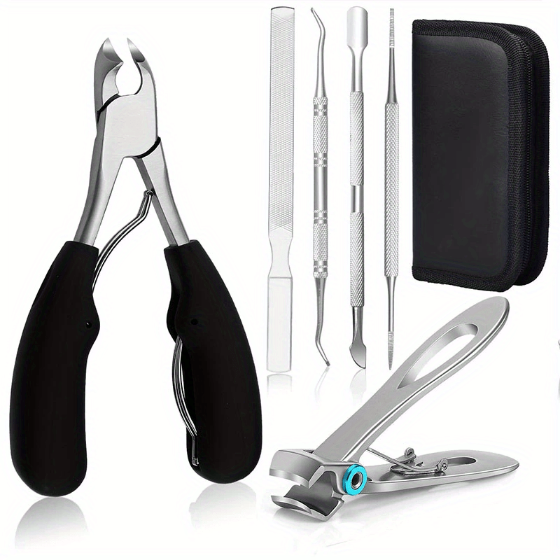 Men's Heavy-Duty Toe Nail Clippers - Precise Pedicure Toenail Cutt