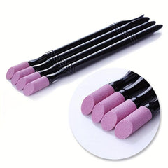Nail Stick Pen Washable Durable Nail File Cuticle Pusher Tool