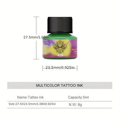 10pcs Tattoo Ink Set Professional Pigment Long Lasting Tattoo Supplies