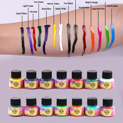10pcs Tattoo Ink Set Professional Pigment Long Lasting Tattoo Supplies