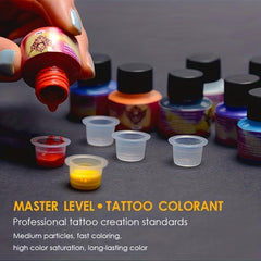 10pcs Tattoo Ink Set Professional Pigment Long Lasting Tattoo Supplies