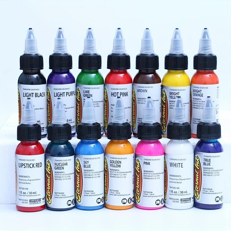 14pcs Tattoo Ink Set Professional Tattoo Pigment Set Long Lasting