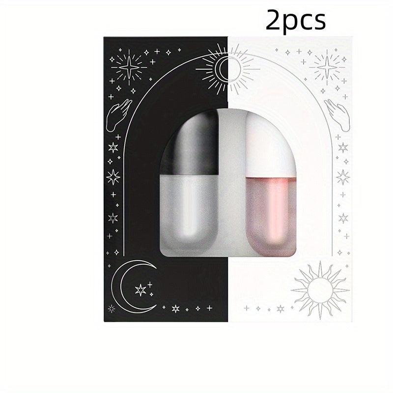 Lip Plumper Set Night Double Effect Lip Care 5ml Box Clear Lip Gloss