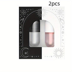 Lip Plumper Set Night Double Effect Lip Care 5ml Box Clear Lip Gloss