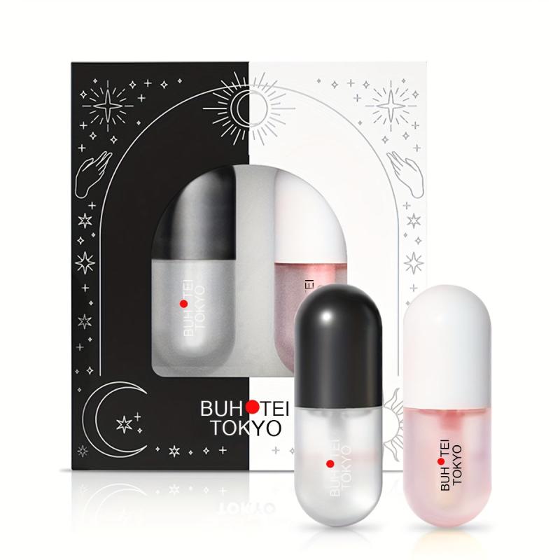 Lip Plumper Set Night Double Effect Lip Care 5ml Box Clear Lip Gloss
