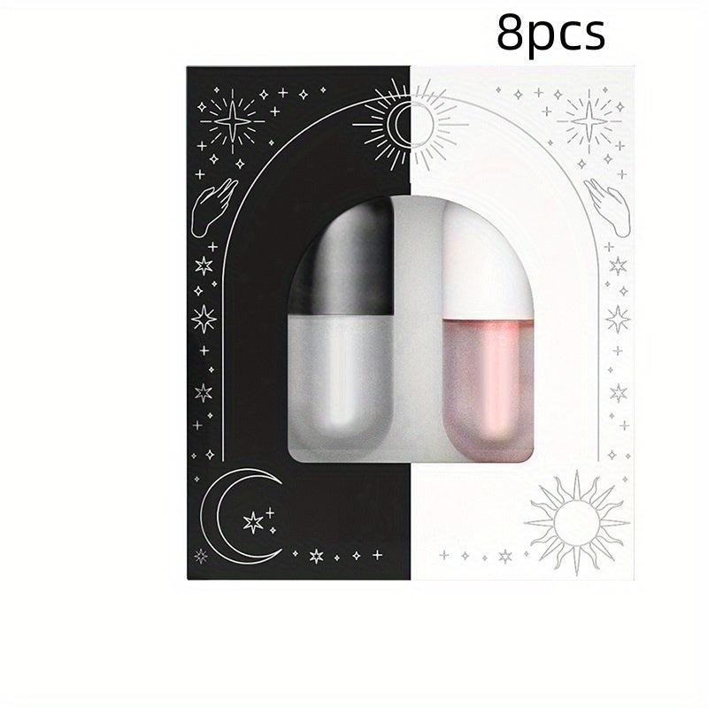 Lip Plumper Set Night Double Effect Lip Care 5ml Box Clear Lip Gloss