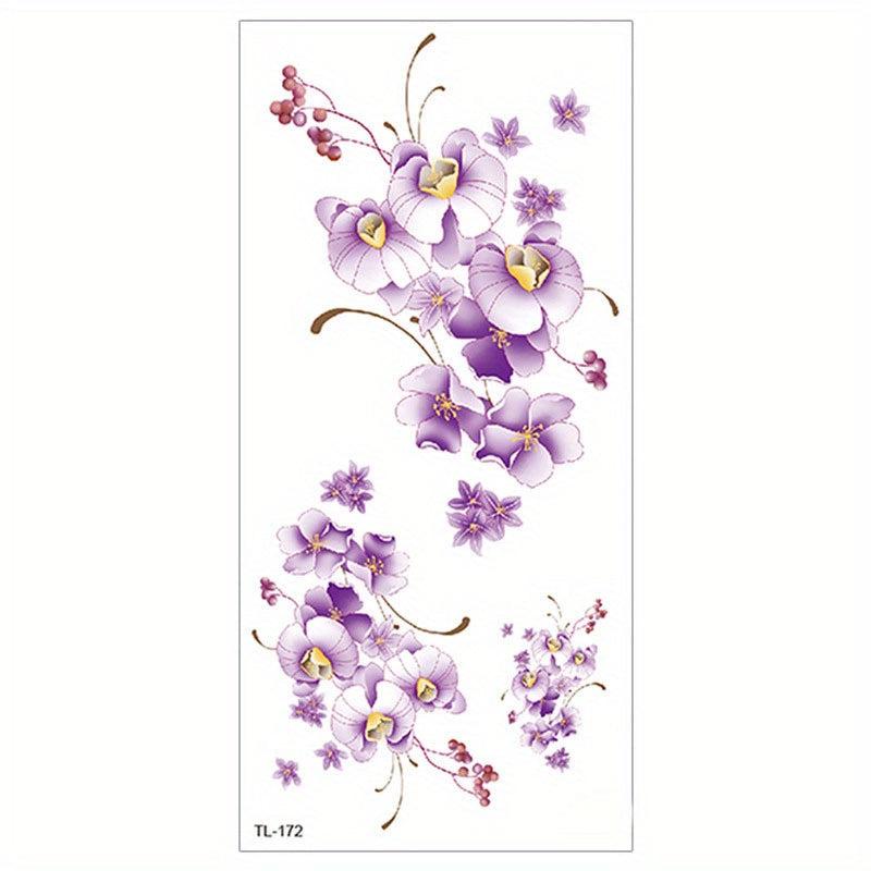 Waterproof Amy Ink Flower Tattoo Sticker Arm Tattoo