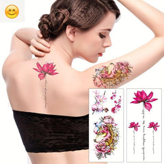 Waterproof Amy Ink Flower Tattoo Sticker Arm Tattoo