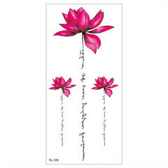 Waterproof Amy Ink Flower Tattoo Sticker Arm Tattoo