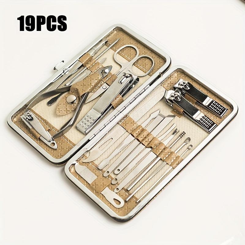 Professional Manicure & Pedicure Set Nail Clipper Cutter Files for Home & Travel