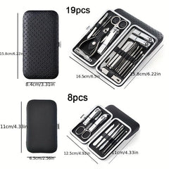 Professional Manicure & Pedicure Set Nail Clipper Cutter Files for Home & Travel