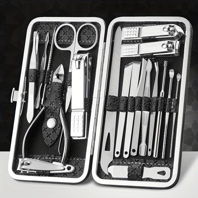 Professional Manicure & Pedicure Set Nail Clipper Cutter Files for Home & Travel