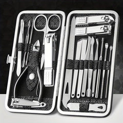 Professional Manicure & Pedicure Set Nail Clipper Cutter Files for Home & Travel