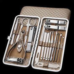 Professional Manicure & Pedicure Set Nail Clipper Cutter Files for Home & Travel