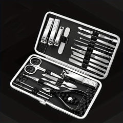 Professional Manicure & Pedicure Set Nail Clipper Cutter Files for Home & Travel