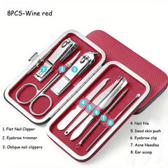 Professional Manicure & Pedicure Set Nail Clipper Cutter Files for Home & Travel